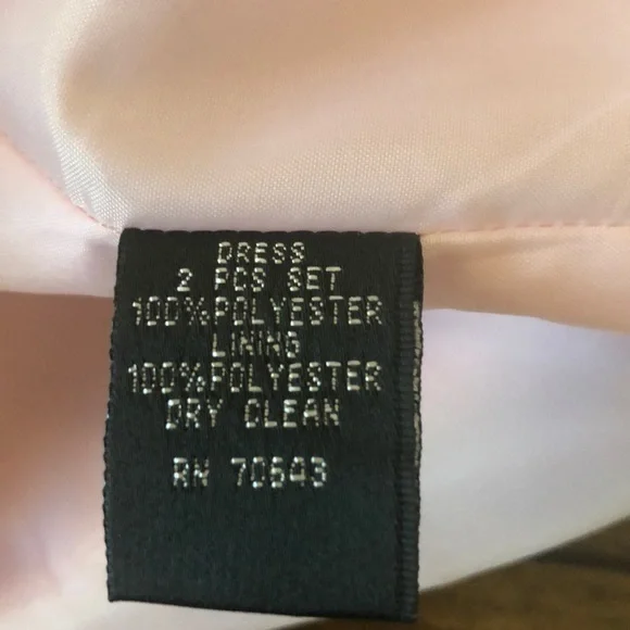 DONATING 03-15 VINTAGE 1960’s Jessica Howard petite pastel pink evening dress - Picture 8 of 9